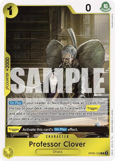 Professor Clover #OP09-102 Emperors in the New World