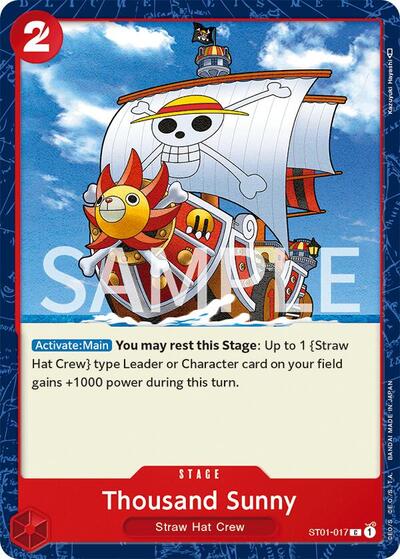 Thousand Sunny #ST01-017 Revision Pack Cards