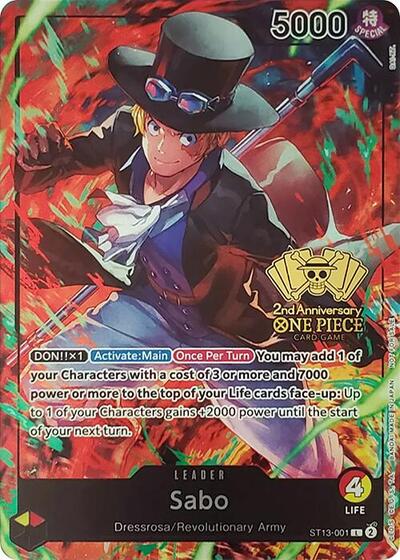 Sabo (2nd Anniversary Tournament) #ST13-001 One Piece Promotion Cards