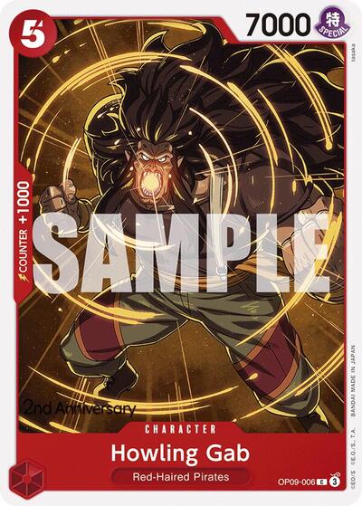 Howling Gab #OP09-006 Emperors in the New World: 2nd Anniversary Tournament Cards
