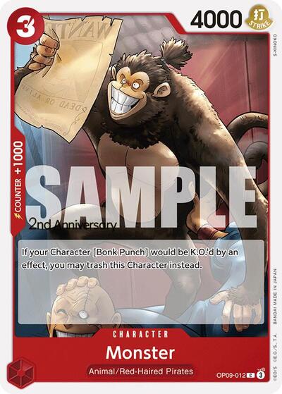 Monster #OP09-012 Emperors in the New World: 2nd Anniversary Tournament Cards
