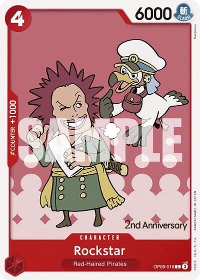 Rockstar #OP09-016 Emperors in the New World: 2nd Anniversary Tournament Cards
