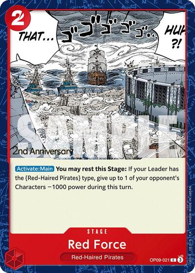 Red Force #OP09-021 Emperors in the New World: 2nd Anniversary Tournament Cards