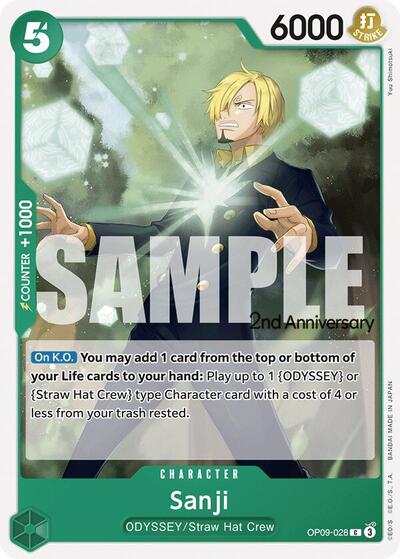 Sanji #OP09-028 Emperors in the New World: 2nd Anniversary Tournament Cards