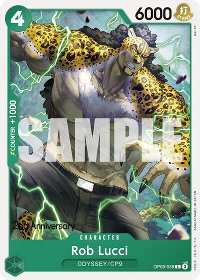 Rob Lucci #OP09-038 Emperors in the New World: 2nd Anniversary Tournament Cards
