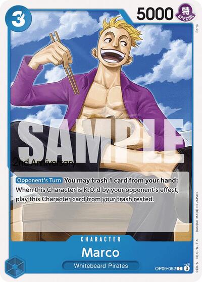 Marco #OP09-052 Emperors in the New World: 2nd Anniversary Tournament Cards