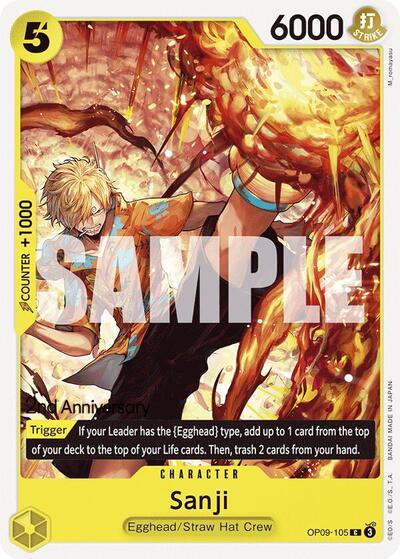 Sanji #OP09-105 Emperors in the New World: 2nd Anniversary Tournament Cards