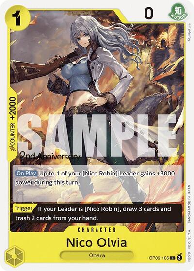 Nico Olvia #OP09-106 Emperors in the New World: 2nd Anniversary Tournament Cards