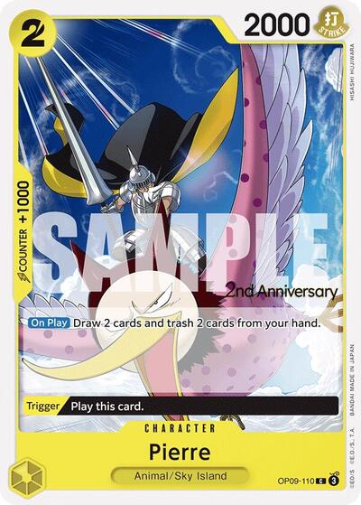 Pierre #OP09-110 Emperors in the New World: 2nd Anniversary Tournament Cards