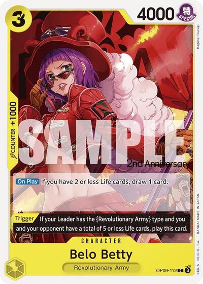 Belo Betty #OP09-112 Emperors in the New World: 2nd Anniversary Tournament Cards