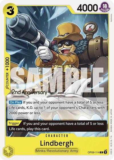 Lindbergh #OP09-114 Emperors in the New World: 2nd Anniversary Tournament Cards