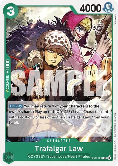 Trafalgar Law #OP09-030 Emperors in the New World: 2nd Anniversary Tournament Cards
