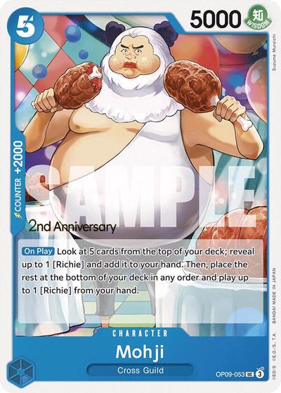 Mohji #OP09-053 Emperors in the New World: 2nd Anniversary Tournament Cards