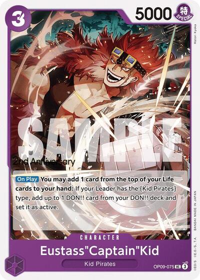Eustass"Captain"Kid #OP09-075 Emperors in the New World: 2nd Anniversary Tournament Cards