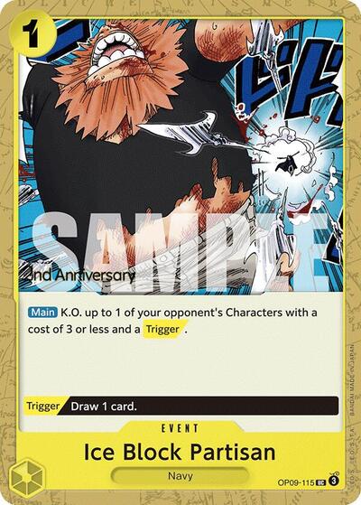 Ice Block Partisan #OP09-115 Emperors in the New World: 2nd Anniversary Tournament Cards