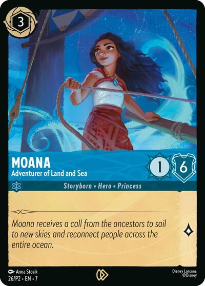 Moana - Adventurer of Land and Sea #26 Disney Lorcana Promo Cards