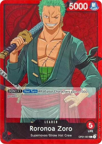 Roronoa Zoro #OP01-001 One Piece Demo Deck Cards