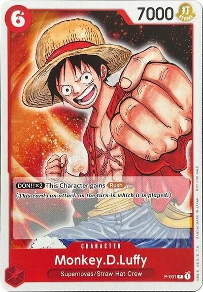 Monkey.D.Luffy #P-001 One Piece Demo Deck Cards