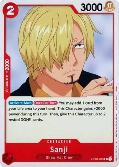 Sanji #OP01-013 One Piece Demo Deck Cards