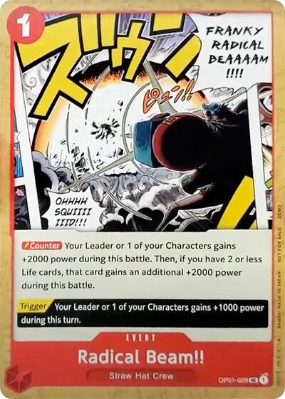 Radical Beam!! #OP01-029 One Piece Demo Deck Cards