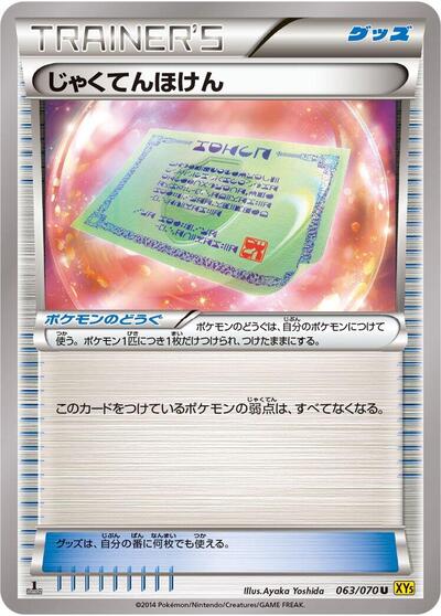 Weakness Policy #63 Gaia Volcano (Japanese)