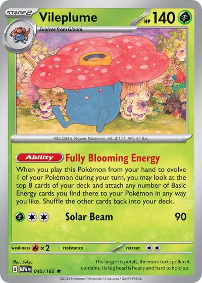Vileplume #45 Deck Exclusives