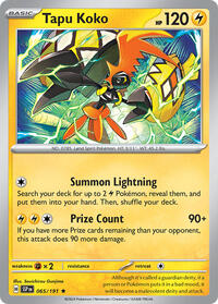 Tapu Koko #65 Deck Exclusives