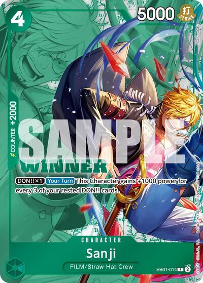 Sanji (Winner Pack 2025 Vol. 1) #EB01-014 One Piece Promotion Cards