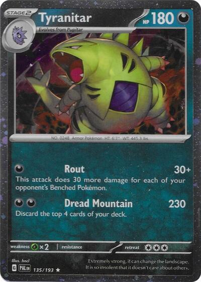 Tyranitar Miscellaneous Cards & Products #135