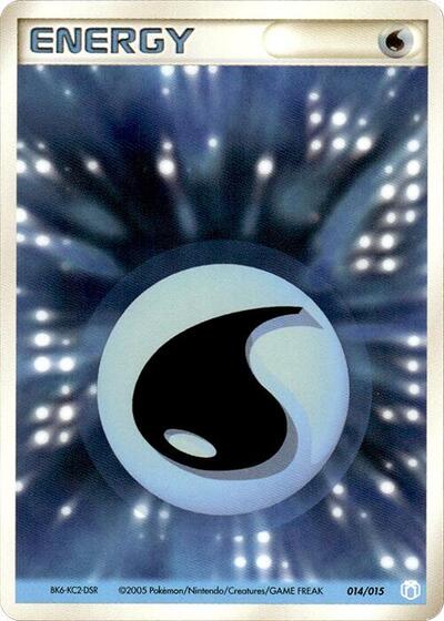 Basic Water Energy #14 Gift Box Mew - Lucario (Crawdaunt Quarter Deck) (Japanese)