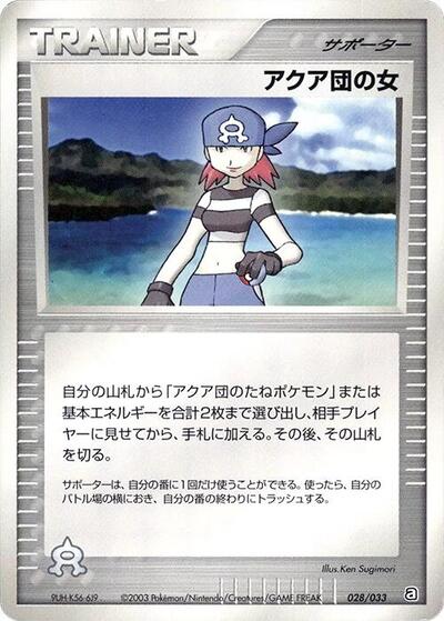 Team Aqua Conspirator #28 Aqua Deck Kit (Japanese)