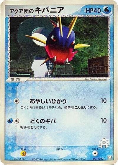 Team Aqua's Carvanha #1 Aqua Deck Kit (Japanese)