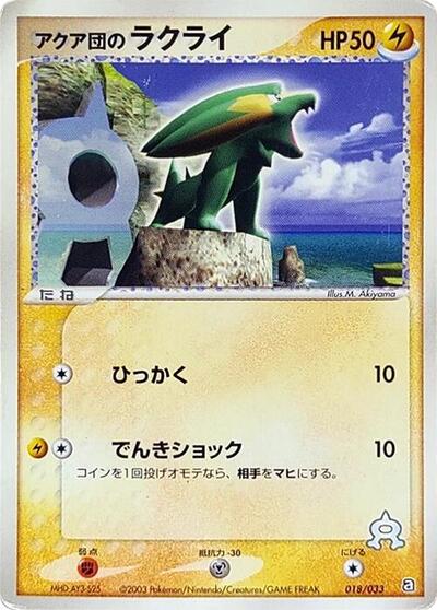 Team Aqua's Electrike #18 Aqua Deck Kit (Japanese)