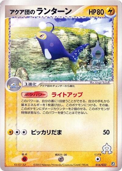 Team Aqua's Lanturn #16 Aqua Deck Kit (Japanese)