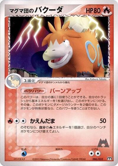 Team Magma's Camerupt #6