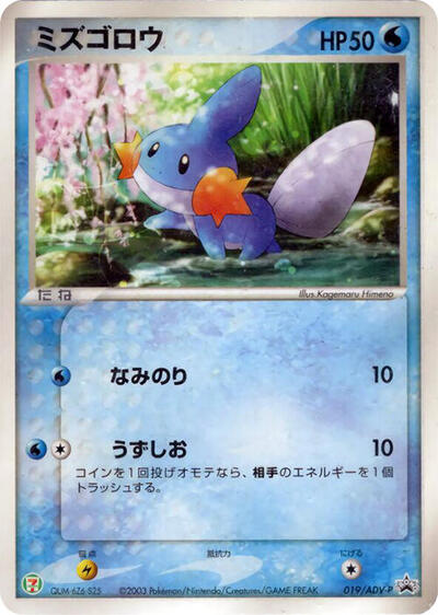 Mudkip #19 ADV-P Promotional cards (Japanese)