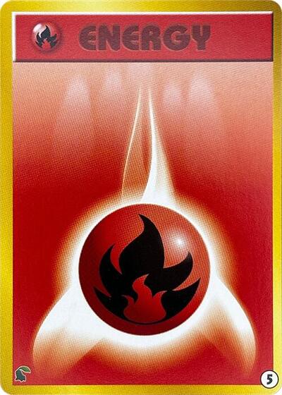 Basic Fire Energy #5 Intro Pack Neo (Chikorita) (Japanese)