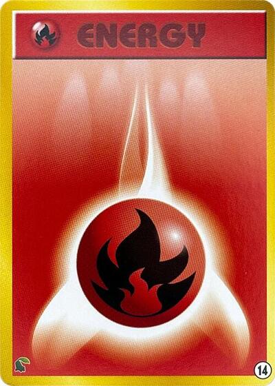 Basic Fire Energy #14 Intro Pack Neo (Chikorita) (Japanese)