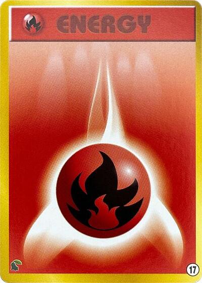 Basic Fire Energy #17 Intro Pack Neo (Chikorita) (Japanese)