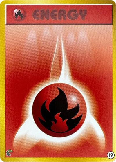 Basic Fire Energy #19 Intro Pack Neo (Chikorita) (Japanese)