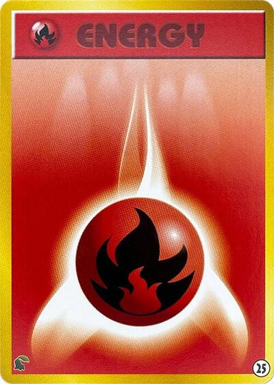 Basic Fire Energy #25 Intro Pack Neo (Chikorita) (Japanese)