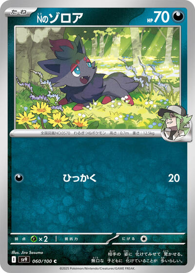 N's Zorua #60 Battle Partners (Japanese)