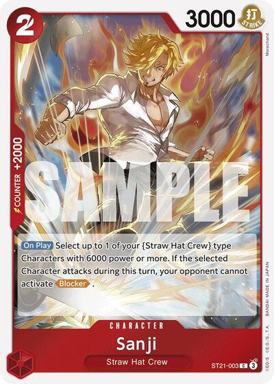 Sanji #ST21-003 Starter Deck EX: Gear 5
