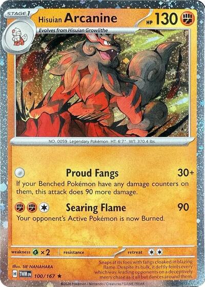 Hisuian Arcanine #100 Blister Exclusives