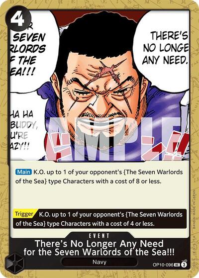 There's No Longer Any Need for the Seven Warlords of the Sea!!! #OP10-096 Royal Blood