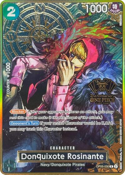 Donquixote Rosinante (One Piece Japanese Version 2nd Anniversary Set) #OP05-030 One Piece Promotion Cards