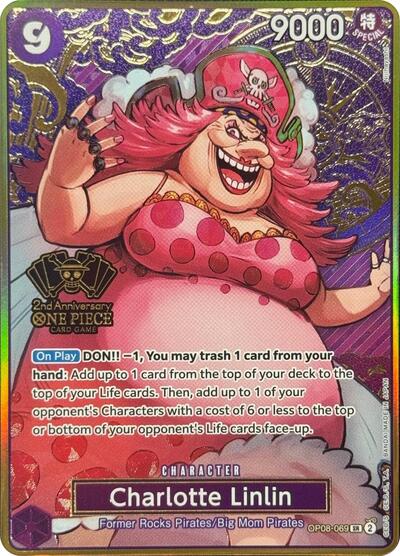 Charlotte Linlin (One Piece Japanese Version 2nd Anniversary Set) #OP08-069 One Piece Promotion Cards