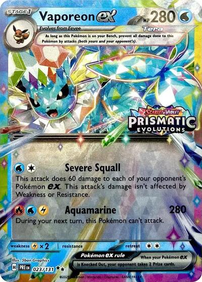 Vaporeon ex #23 Miscellaneous Cards & Products