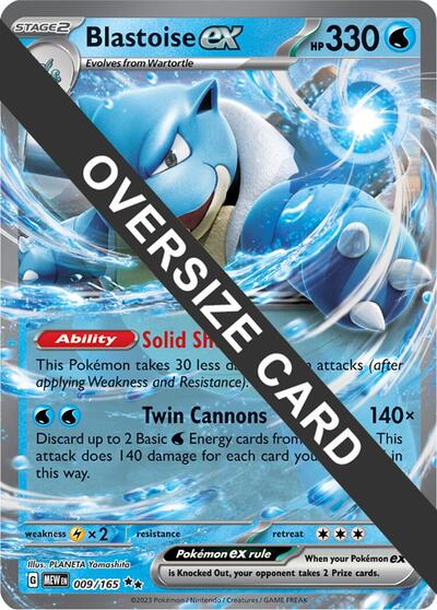 Blastoise ex #9 Jumbo Cards