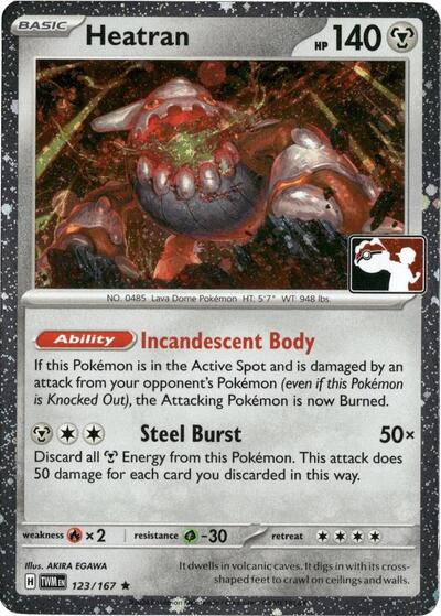 Heatran #123 Prize Pack Series Cards